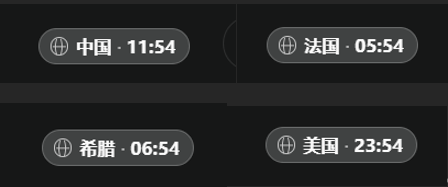 DUBI 客户国家与当地时间真人产品截图